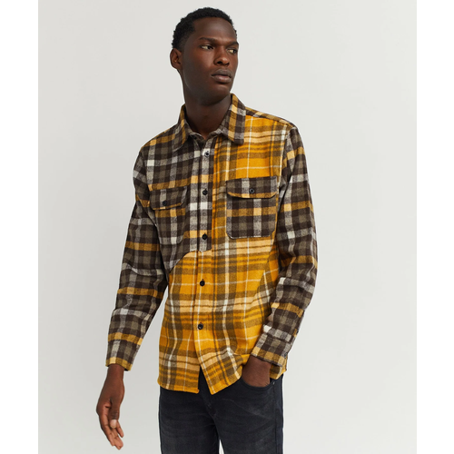 фото Рубашка reason, размер lмультиколор, желтый