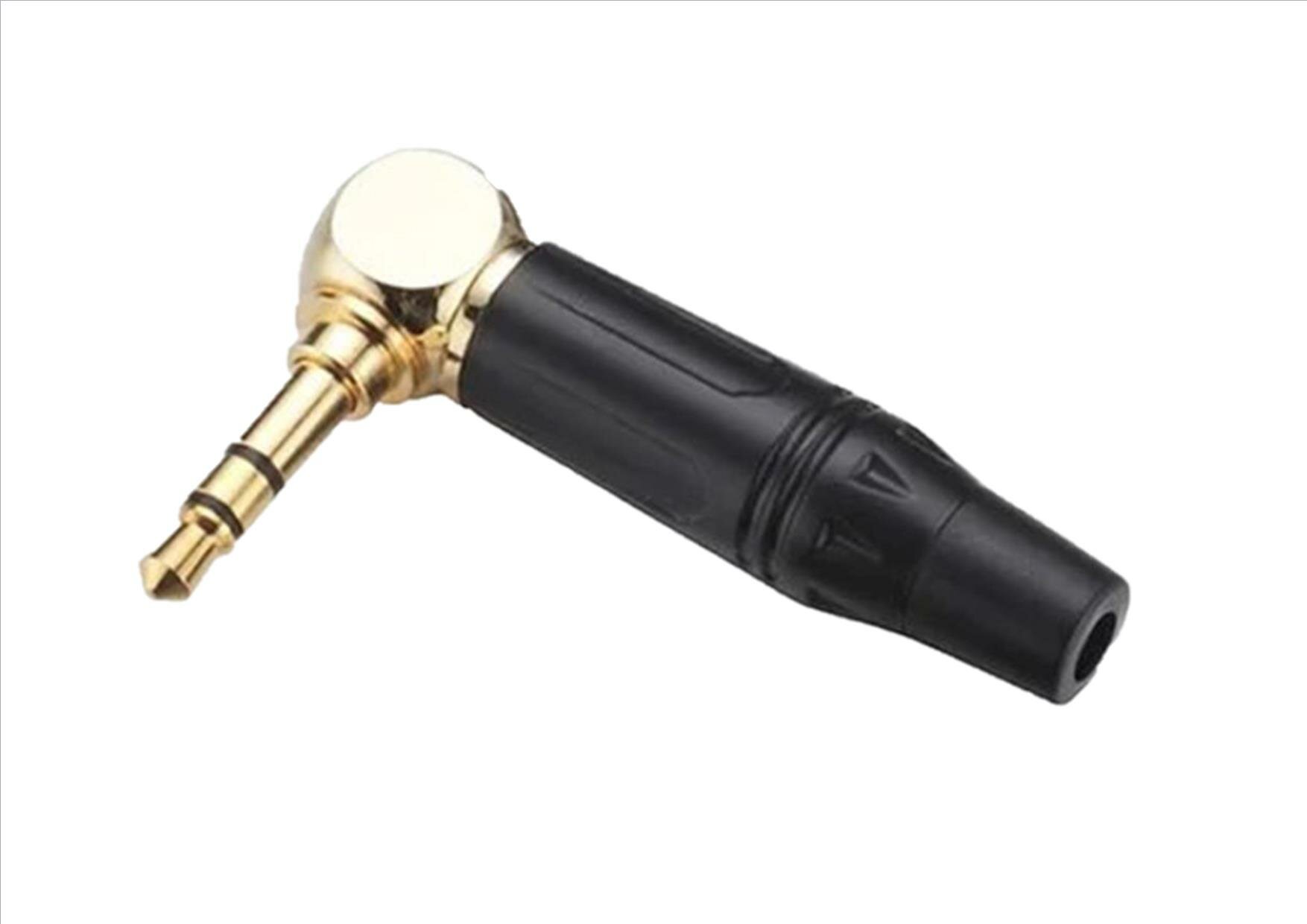фото Ds-кабель mJU-B угловой кабельный разъем Jack 3.5 mm, черный (стерео)