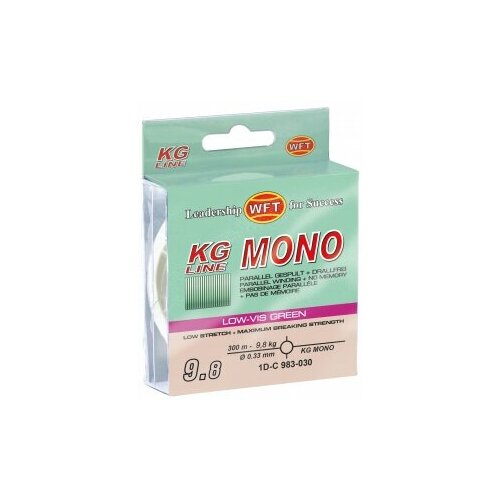 фото Леска монофильная wft kg mono green 300/030
