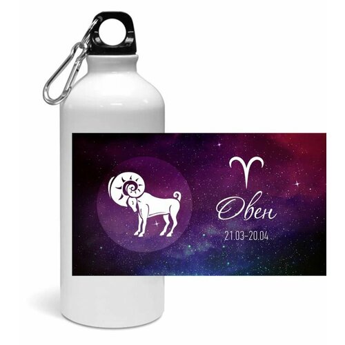 фото Спортивная бутылка со знаком зодиака овен №3 migom