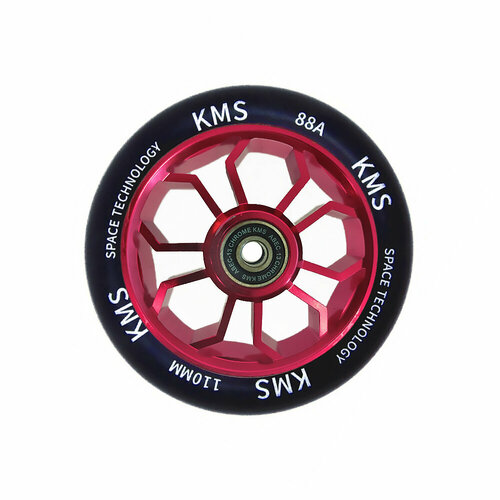 фото Колесо sport для трюкового самоката 110 мм медуза красное (алюминий) kms 805418