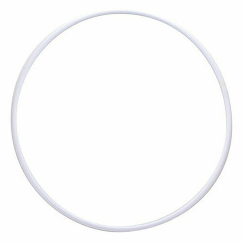 Обруч гимнастический энсо MR-OPl600, пластиковый, диаметр 600мм, белый обруч гимнастический энсо mr opl700 пластиковый диаметр 700мм белый