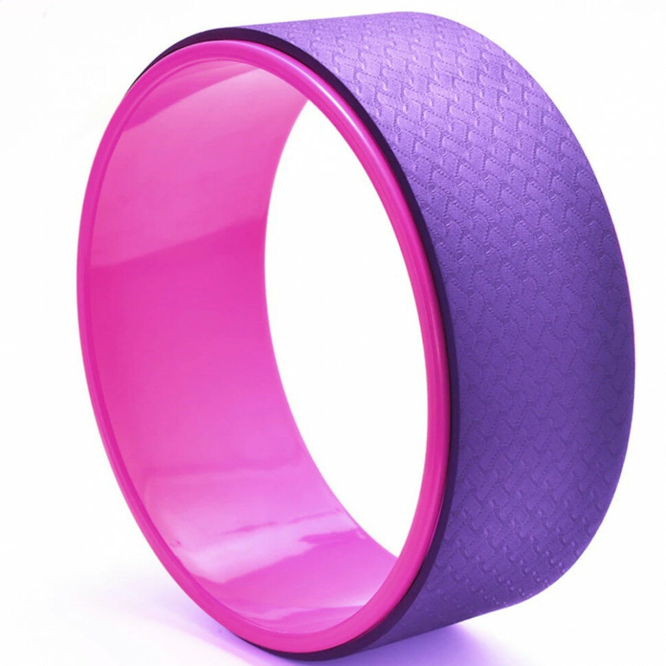 фото Колесо для йоги E41058, 33х13см, 6мм (розовое)