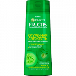 Набор из 3 штук Шампунь для волос GARNIER Fructis 250мл Огуреч детокс