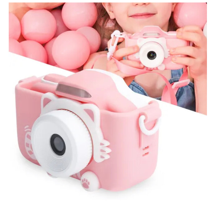 Детский цифровой фотоаппарат "Котенок" с HD-видео записью