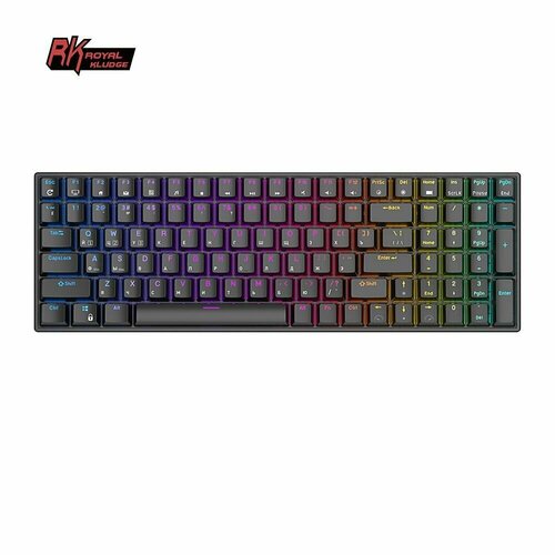 Беспроводная клавиатура Royal Kludge RK100 RGB Черная (красные свитчи)