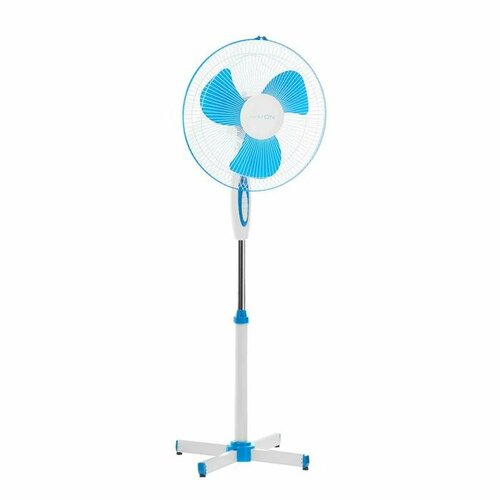 Уценка Вентилятор LuazON LOF-01 напольный 40 - 45 Вт 3 режима бело-синий 4000000₽