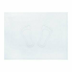 фото Махровое полотенце - коврик для ног 50х70 белый/ плотность 600 гр/кв. м.