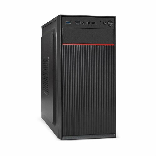 Корпус системного блока EXEGATE BAA-113U-AAA400 (mATX, БП AAA400 с вент. 8см, 2*USB+1*USB3.0, аудио, черный) exegate корпус exegate ex294019rus desktop exegate fl 102 tps300 mini itx бп tps300 с вент 8см 2 usb 1 usb3 0 аудио черный