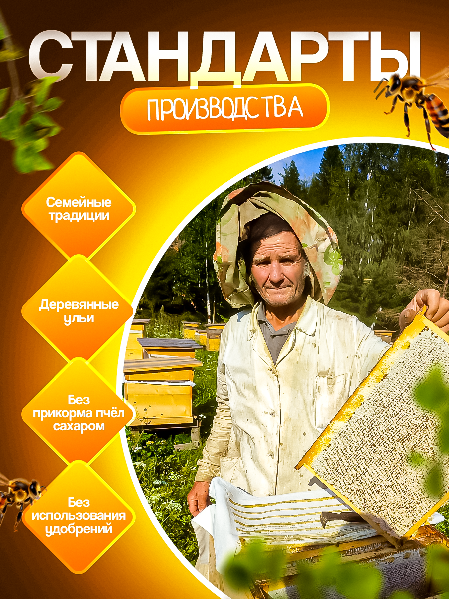 Мед натуральный липовый (без сахара), 1315гр, в стеклянной банке сбор 2023 год Эко-пасека Шабалиных фасовка 08.23 срок хранения 2 года