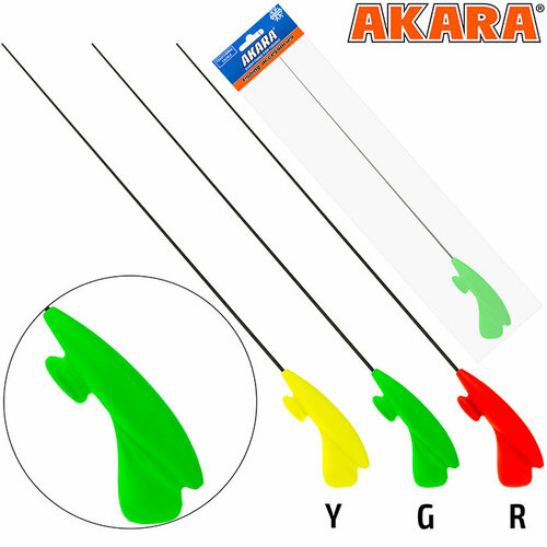 фото Удочка зимняя akara lucky punch l 377 (2,0-8,0 гр.) green (хлыст l средний hi carbon)
