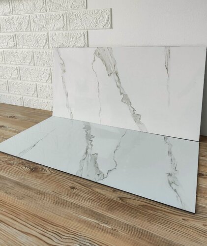 Изображение товара Панель самоклеющаяся 3D "Мрамор белый 3" 30х60см (24шт в уп.)