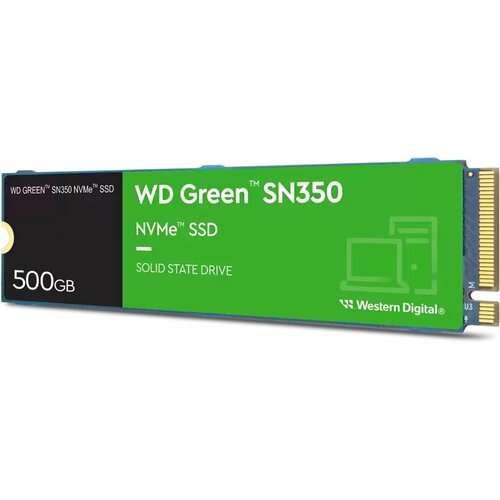 Накопитель SSD 500Gb WD Green SN350 (WDS500G2G0C) твердотельный накопитель western digital green sn350 nvme 500gb wds500g2g0c