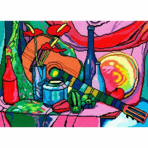 Набор для вышивания Натюрморт с гитарой 40х29 см