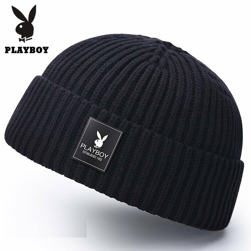 фото Шапка , размер 46/50, черный -