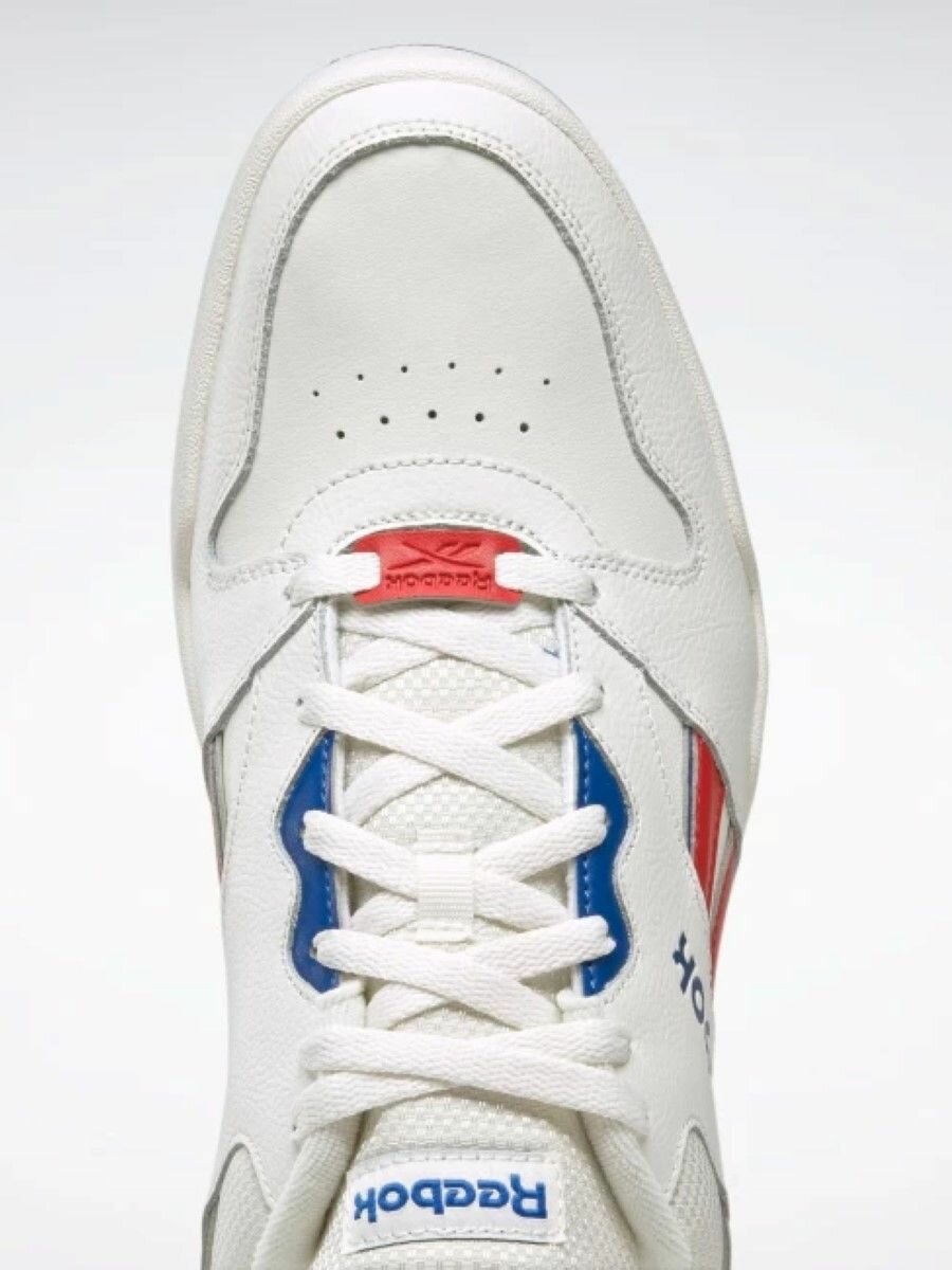 Кроссовки Reebok, размер 8,5, белый/красный/синий — фото 1