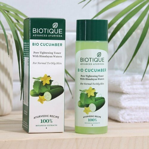 Тонер для лица BIOTIQUE, Био огурец 120 мл (комплект из 3 шт)