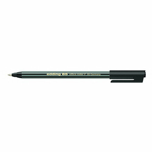 Ручка-роллер edding 85, для офиса, металлическое обрамление наконечника, 0.5 мм, F Черный