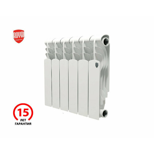 Радиатор секционный биметаллический Royal Thermo Revolution Bimetall 350 - 6 секц.