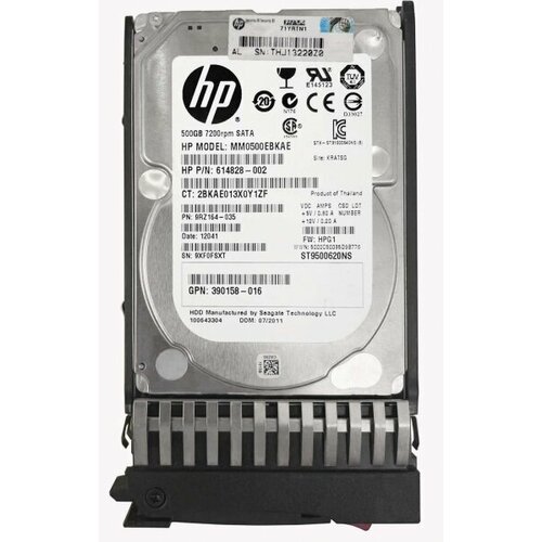 Жесткий диск HP 507750-S21 500Gb SATAII 25 HDD 1625000₽