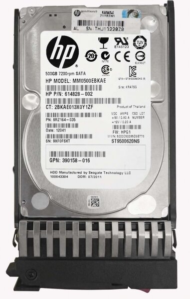 Жесткий диск HP MM0500EBKAE 500Gb SATAII 2,5" HDD