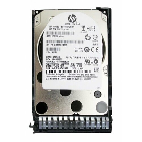 Жесткий диск HP 739713-001 300Gb 10000 SAS 25 HDD 12785₽