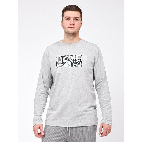 Футболка Claudio Campione, размер 54, серый