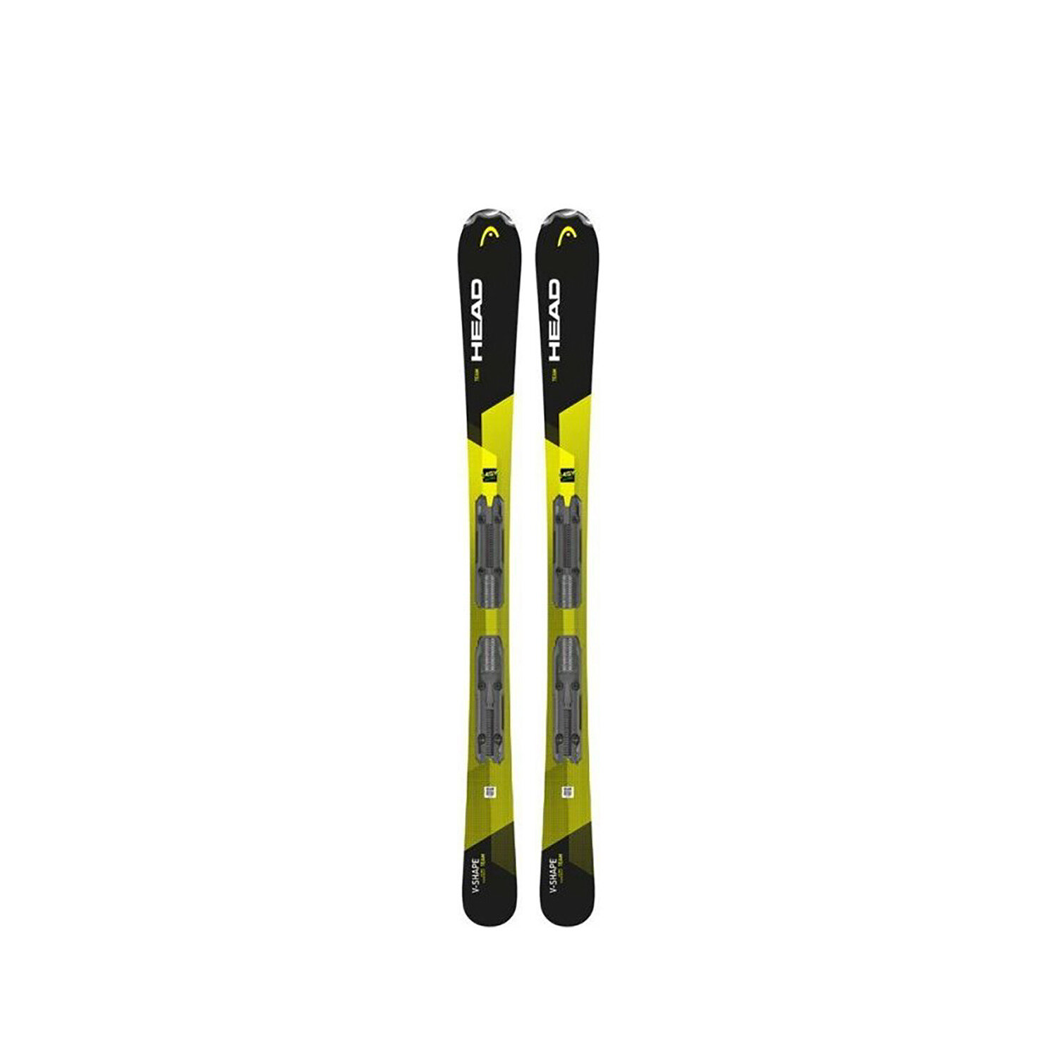Горные лыжи Head V-Shape Team Easy + JRS 4.5 Black/Yellow (67-107)