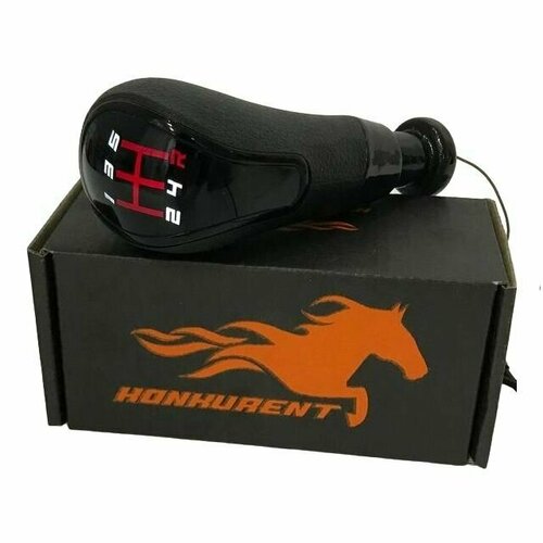 (KONKURENT) Ручка кпп с LED подсветкой (красный цвет) R назад