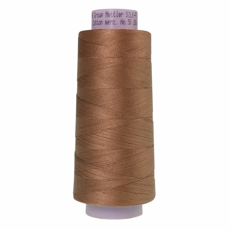 Нить для машинного квилтинга METTLER "Silk Finish", Cotton 50, 1829 м, цвет 0280, Walnut