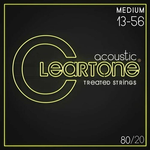 Струны для акустической гитары Cleartone Acoustic 80/20 Medium 7613 13-56 струны для акустической гитары cleartone 7613