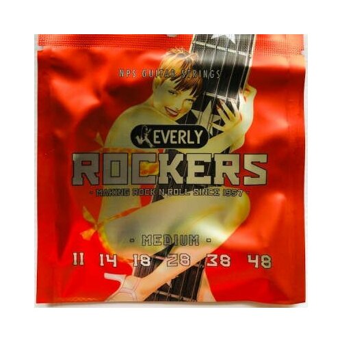 Струны для электрогитары, никель, Everly 9011 Rockers - (11-48)