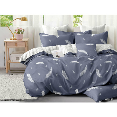 белый, синий