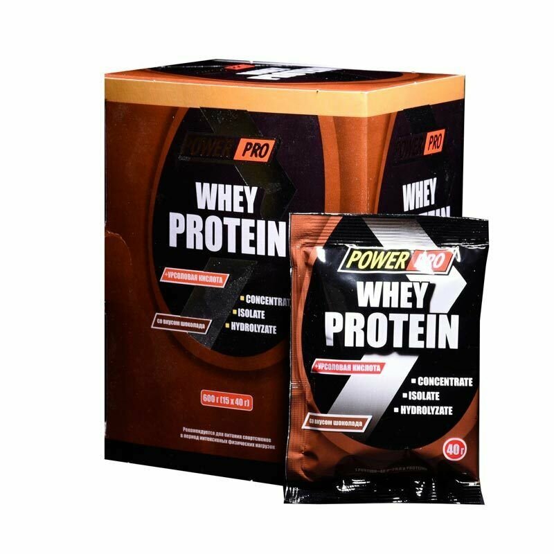 Power Pro Whey Protein 15 шт вкус: шоколад