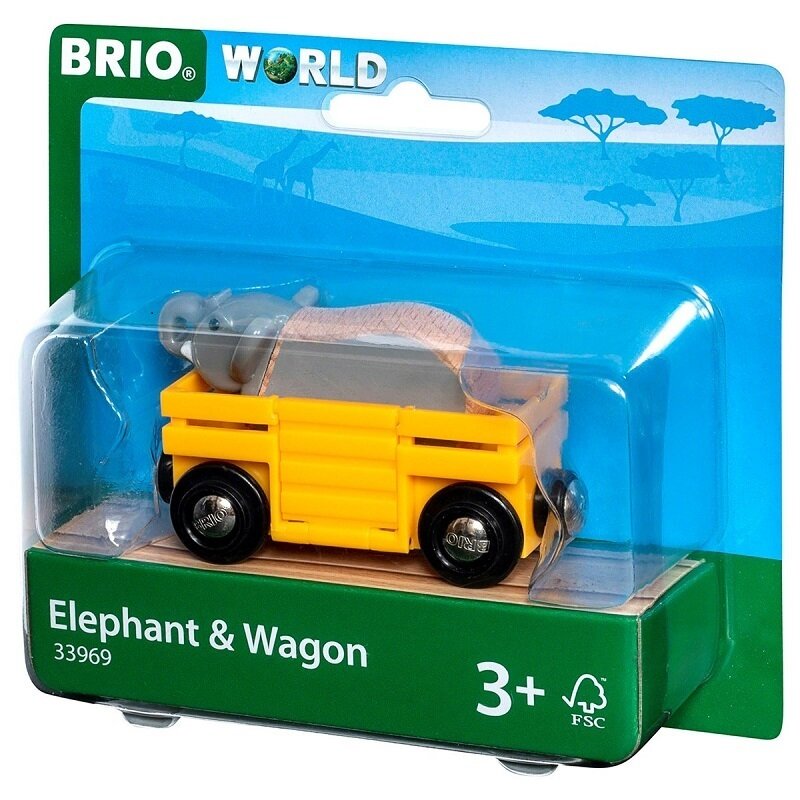 Игровой набор BRIO Вагончик со слоном - фото №5