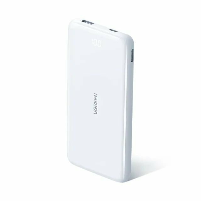 Аккумулятор внешний UGREEN 80700_ 10000mAh Ultra Slim 20W, белый - фото №1