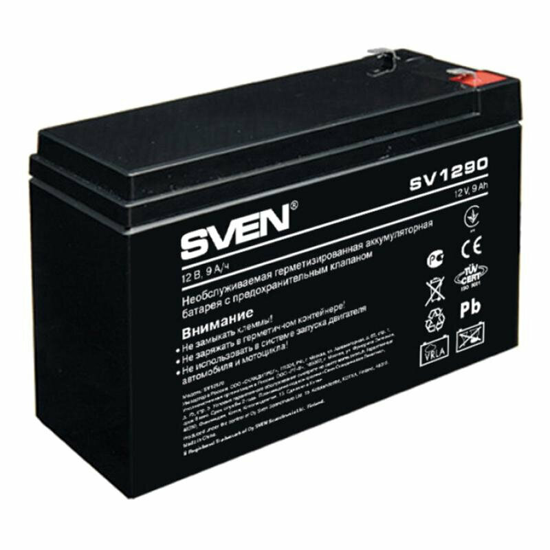 Батарея для ИБП SVEN SV 1290 (12V/9Ah) (SV-0222009), 1868201