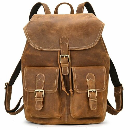 фото Рюкзак gervasio bp-0061brwn, фактура матовая, горчичный camelbags