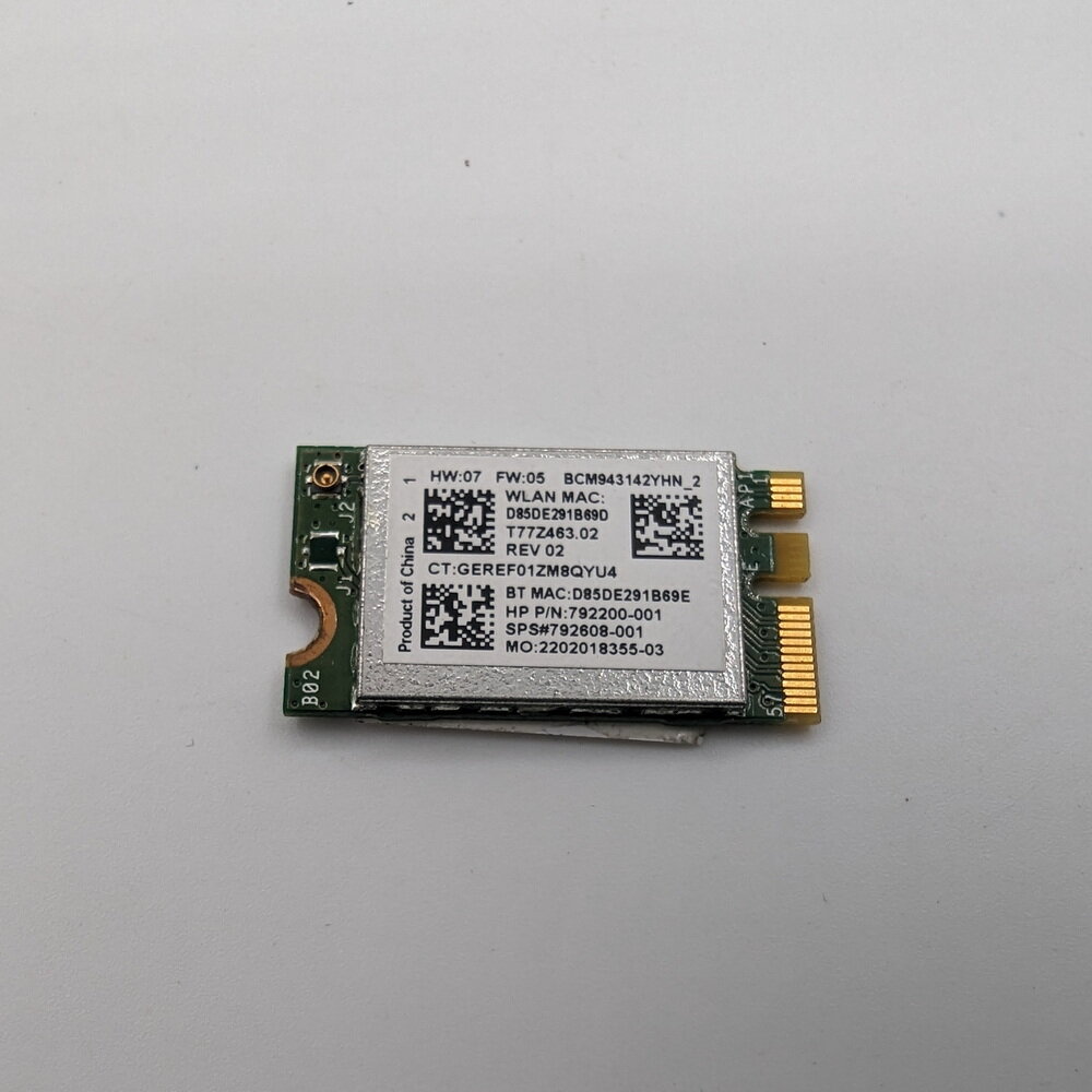 Wi-Fi модуль 792608-005 BCM943142YHN HP 17-X007UR