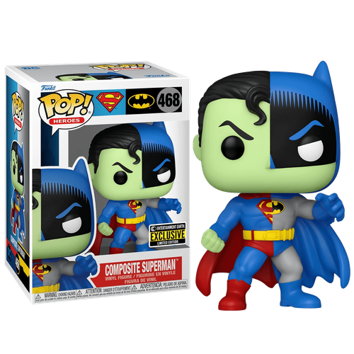 фигурка funko 64322 pop dc superheroes пряник супермен Фигурка Funko POP Composite Superman со стикером (Эксклюзив Entertainment Earth) из комиксов DC Comics 468