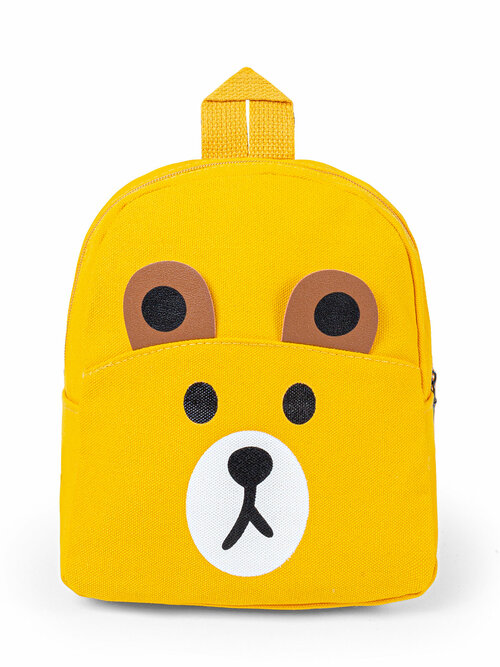 Рюкзак детский в садик для малышей девочек и мальчиков мишка желтый