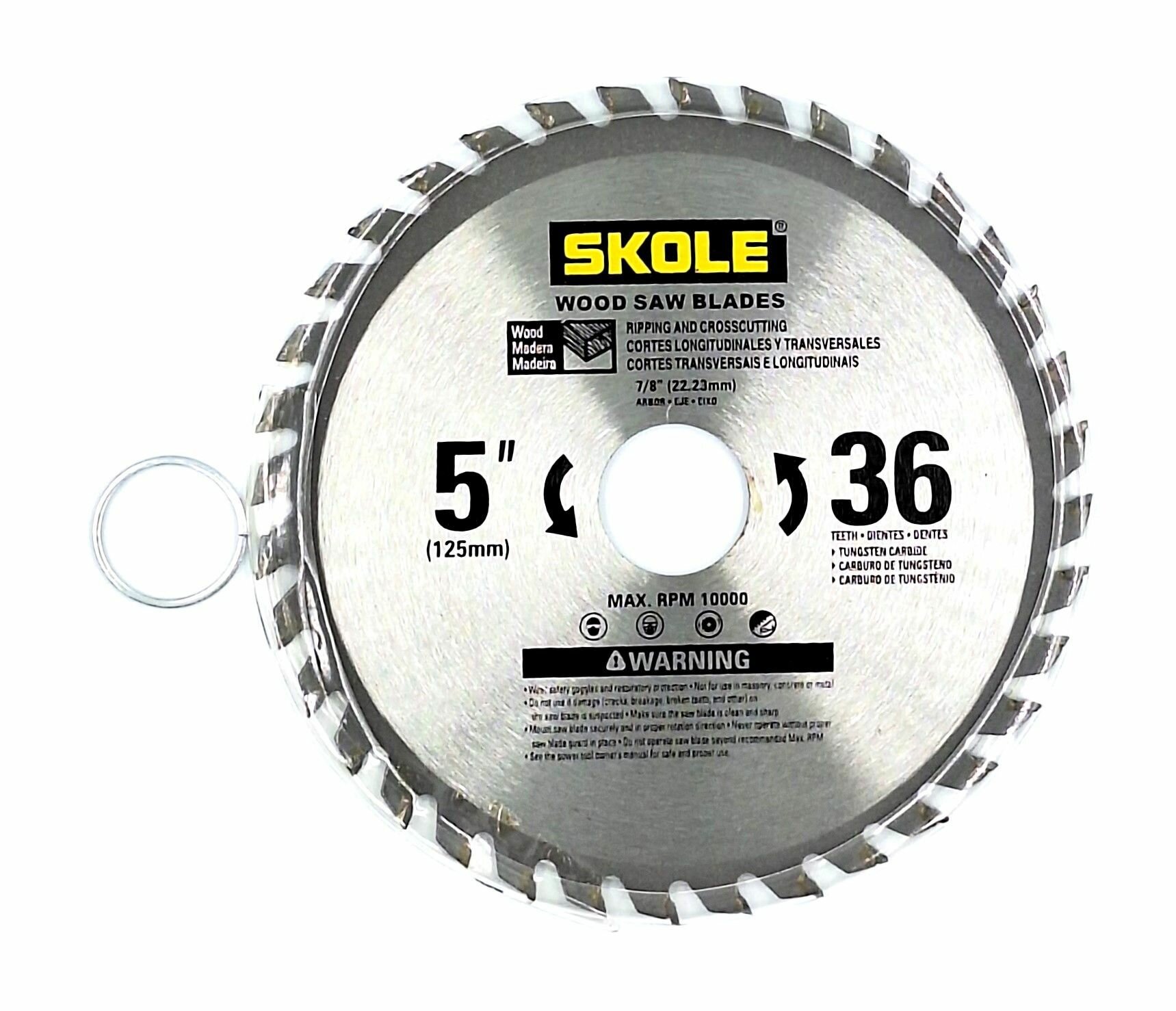 фото Диск пильный, круг отрезной для болгарки, 125мм, 36 зубьев