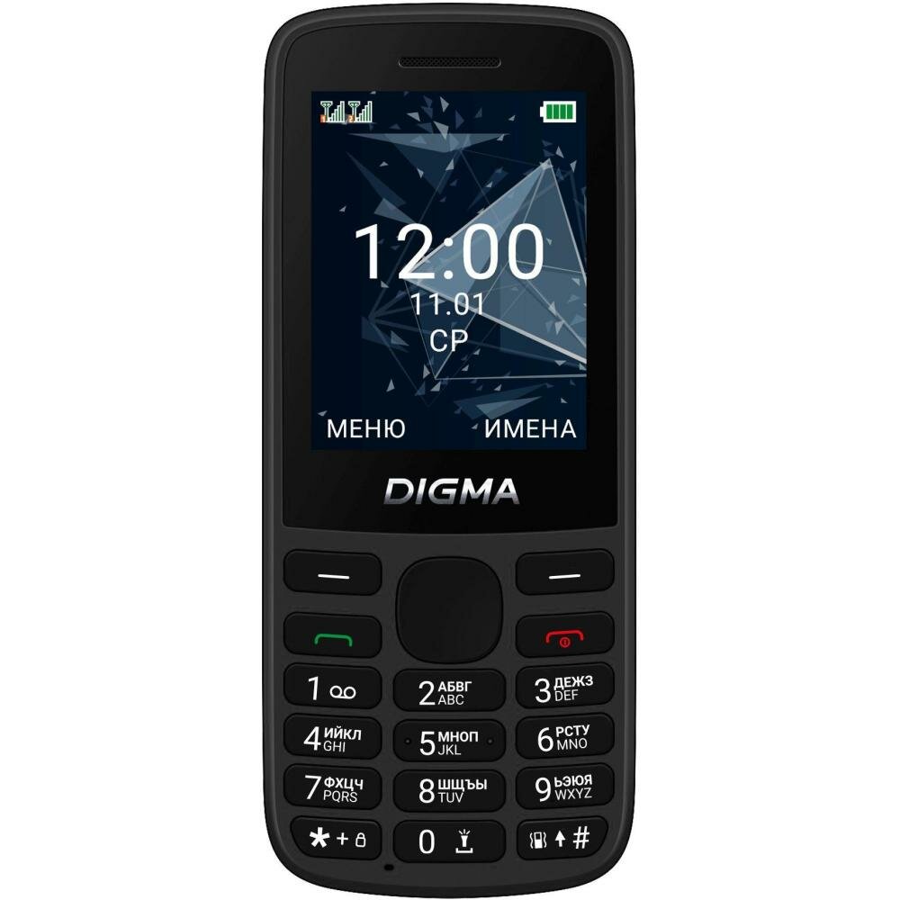Мобильный телефон Digma 1888900 Linx 32Mb 32Mb черный моноблок 2Sim 2.4" 240x320 GSM900/1800 GSM1900 - фото №14