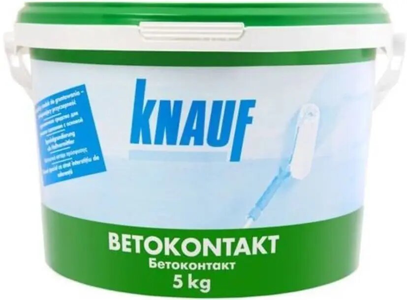 Грунтовка адгезионная КНАУФ-Бетоконтакт 5 кг Knauf - фото №5