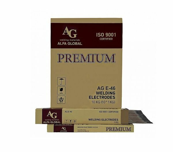 Электроды AG E-46 PREMIUM д.3,2 мм (1кг) для сварки углеродистых и низколегированных сталей