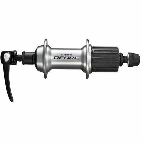 Втулка задняя Shimano T610 Deore: 36 H, 8/9/10 скоростей, QR, цвет серебристый