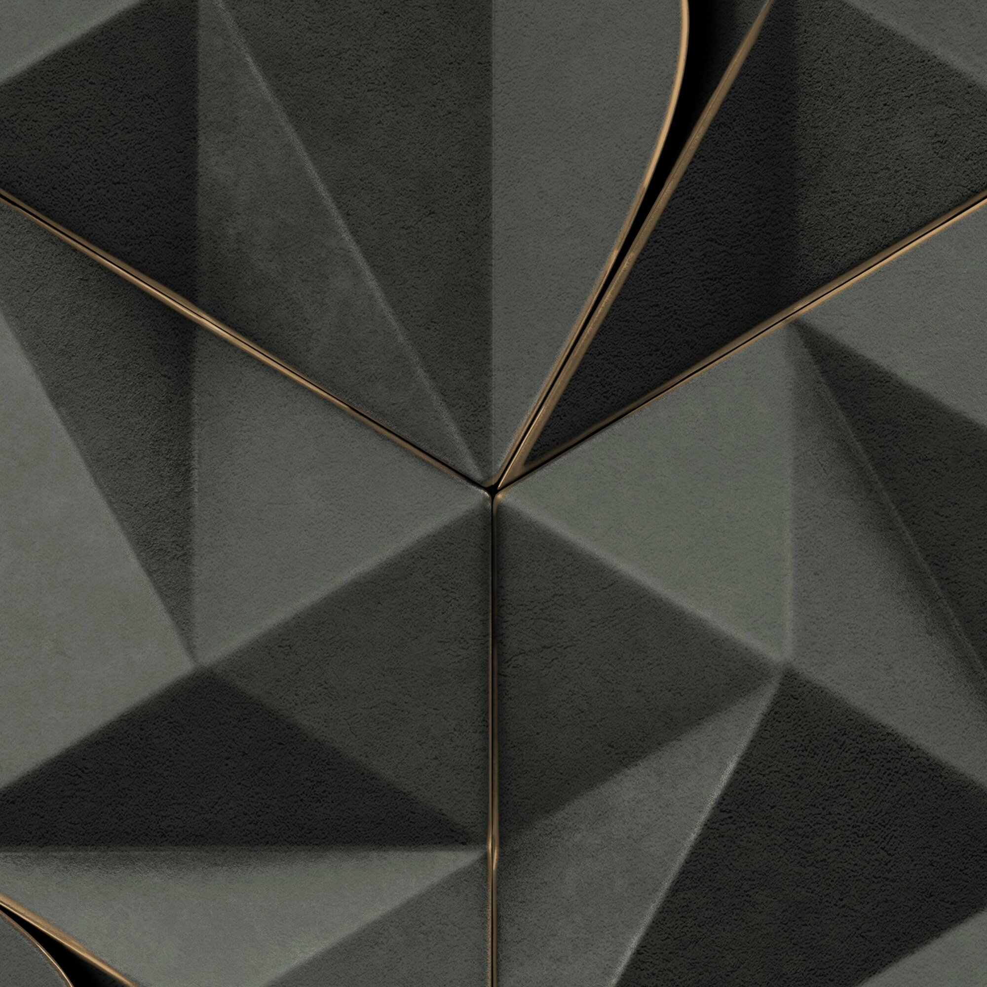 Виниловые обои WallSecret Prisma 8780-19 чёрные 1,06х10,05 м