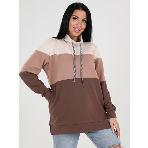 фото Толстовка моделька, размер 58, бирюзовый, фиолетовый