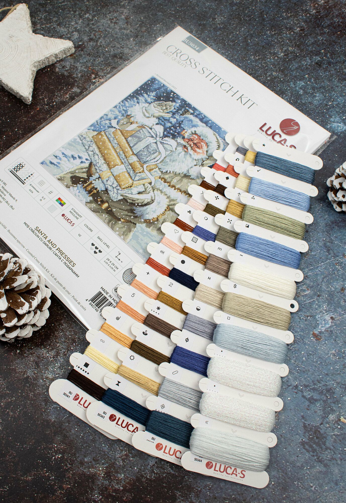 Набор для вышивания BU5034 Санта с Подарками — фото 1