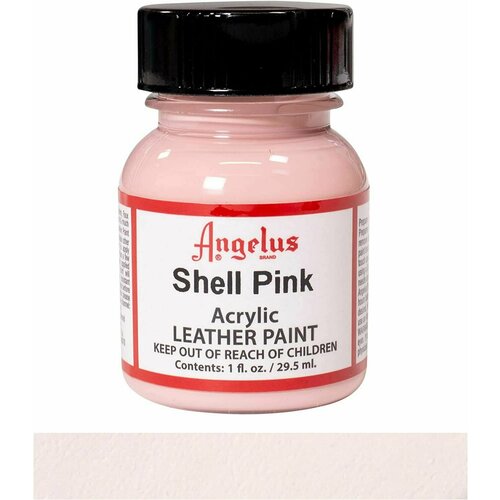 Акриловая художественная краска Angelus для ткани и кожи, Shell pink 191 (нежно-розовый), 29.5 мл